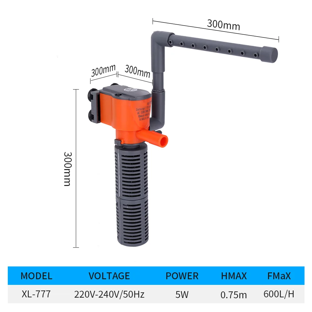 Bomba de agua sumergible 3 en 1 para acuario, minifiltro de oxígeno para  tanque de peces, AC220-240V - AliExpress