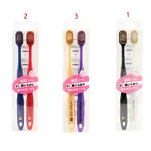 2 шт./компл. японский Стиль Пары взрослых Зубная щётка мягкие щетинки зубной щетки 54-отверстие широким бреющая головка путешествия Портативный щетка Уход за полостью рта и набором инструментов для чистки