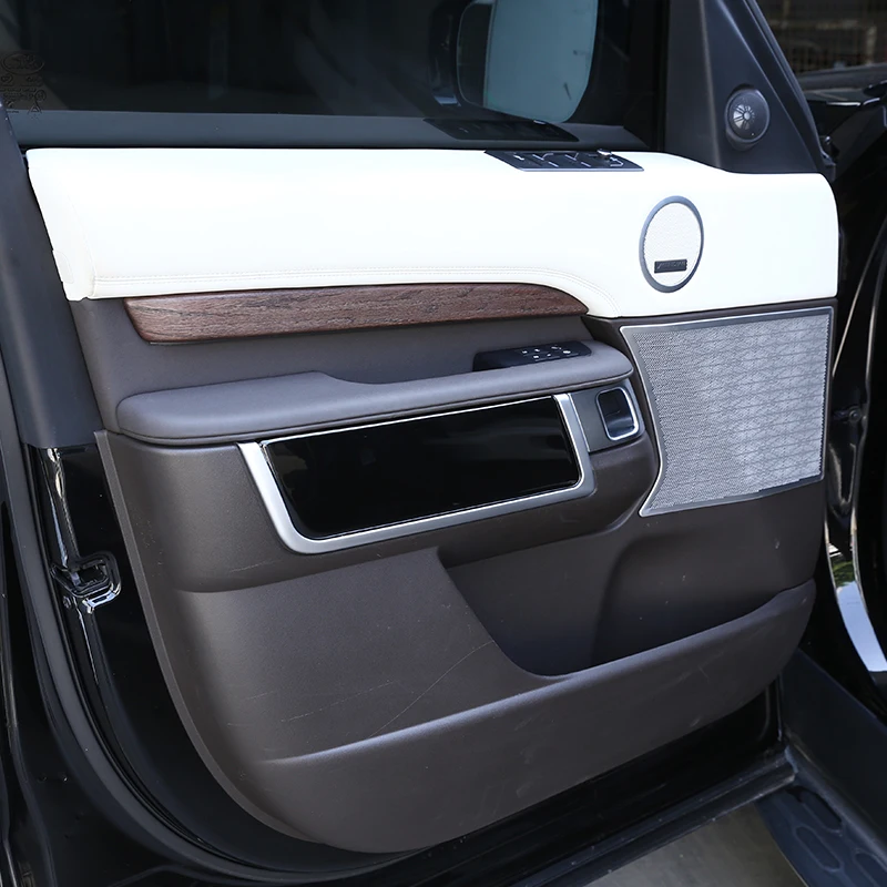 4 шт. запасные части для Land Rover Discovery 5 L462 ABS черный глянец отделка панели межкомнатных дверей LR5