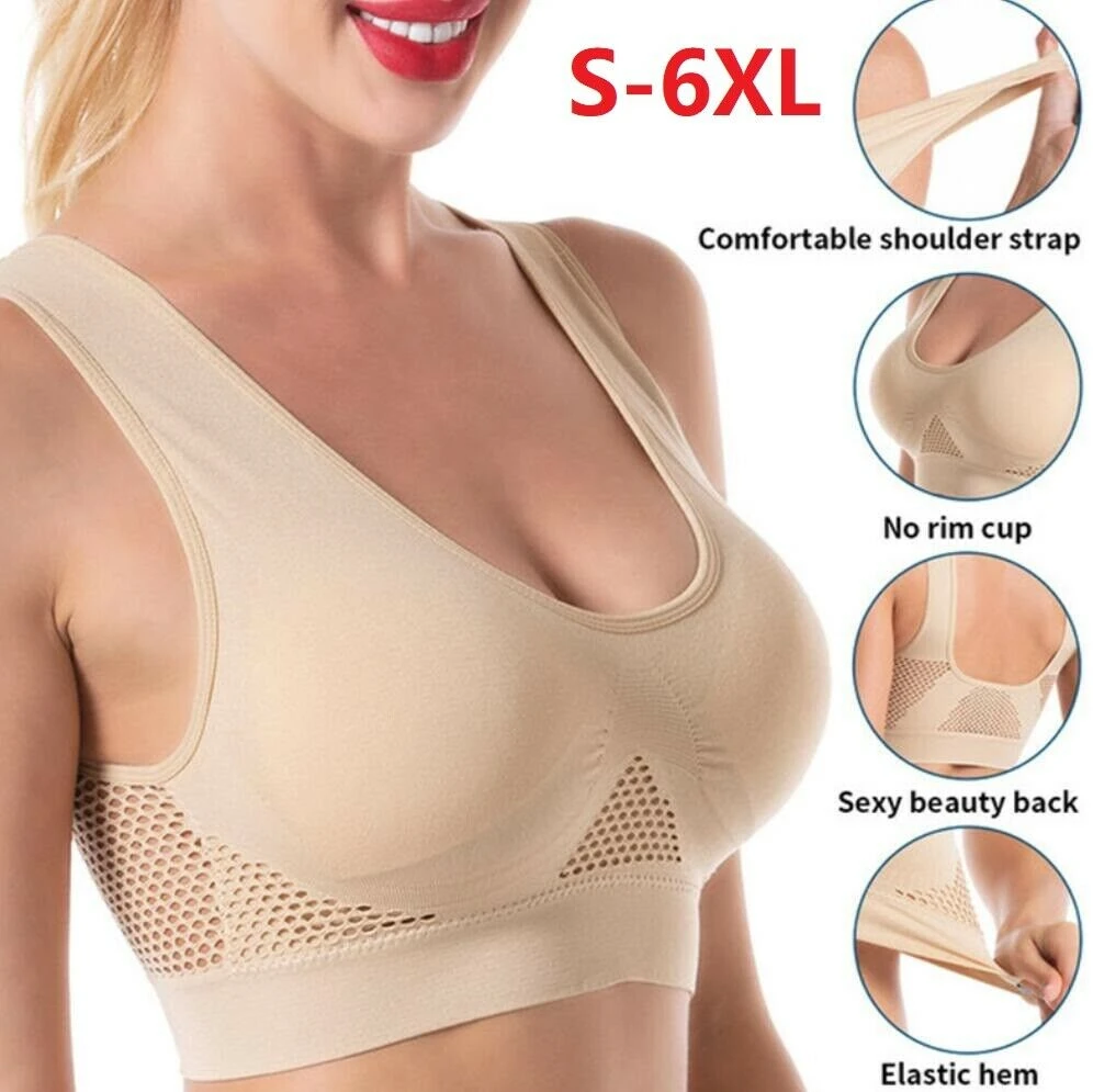 Más Vendidos sujetadores de talla grande 5XL sujetador sin costuras Sexy alambre superior ropa interior transpirable BH mujeres profunda de cuello en V sin respaldo de cuerpo sexy sujetador|Sujetadores| -