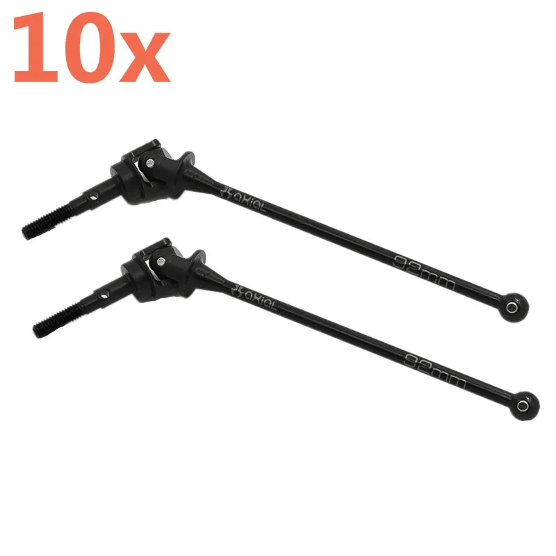 

10 Pieces RC Cars Parts For Axial Snowman Yeti Steel CVD Universal Drive Shaft Upgrade Accessories 92mm #AX31135