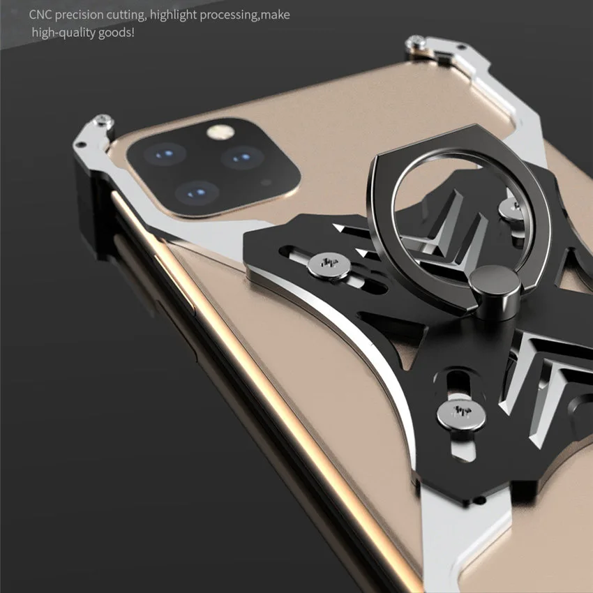 Чехол R just для iPhone 11 тонкий металлический алюминиевый защитный бампер чехлы