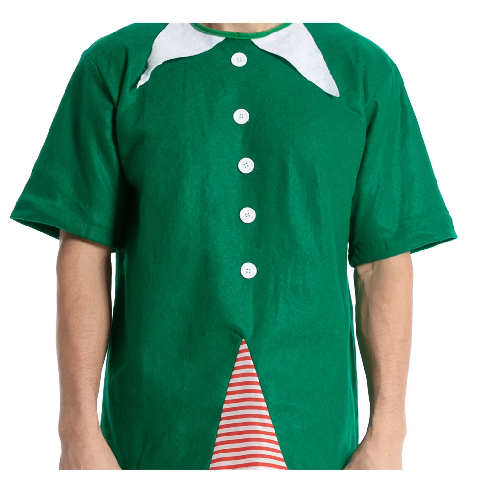 Snailify/недорогой красный/зеленый взрослый Рождественский костюм эльфа для костюмированной вечеринки, костюм Санта-Клауса для мужчин, рождественские праздничные вечерние одинаковые комплекты для семьи