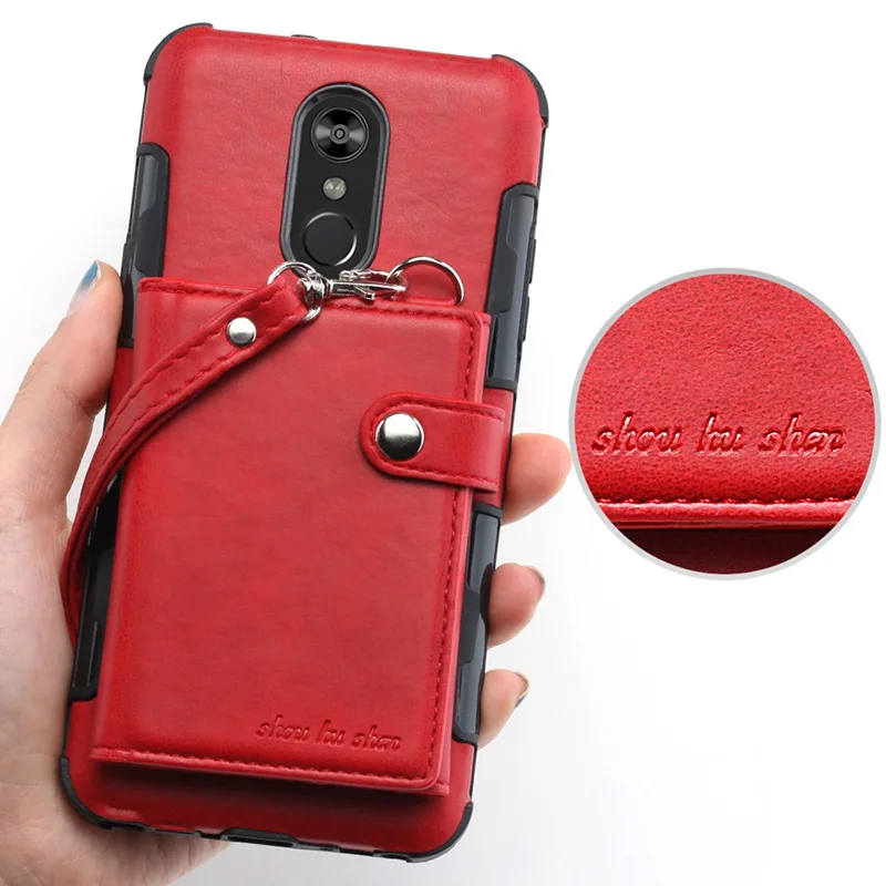 Роскошный чехол-бумажник из искусственной кожи в стиле ретро для LG Q7/Q7+/Q7 Aipha V30 Q Stylo4/Q, стилус, держатель для карт, откидной Чехол s