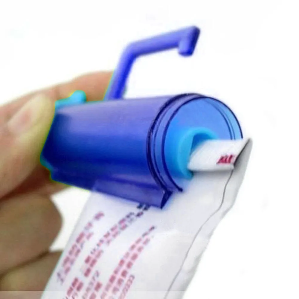Пластиковый роликовый диспенсер для зубной пасты, трубка на присоске, Висячие домашние банные принадлежности для гостиницы, ленивая выдавливающая зубная паста# YL10
