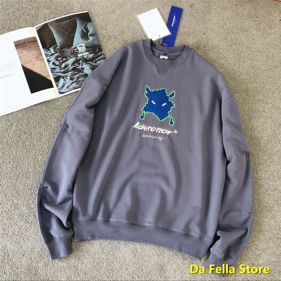 Oversize 2020 Grey Adererror Vader sweatshirts Z-Stitch Logo Adererror Hoodies Men Women Alien invasion Style Ader error Hoodie Oversize 2020 Grey Adererror Vader sweatshirts Z-Stitch Logo Adererror Hoodies Men Women Alien invasion Style Ader error Hoodie
