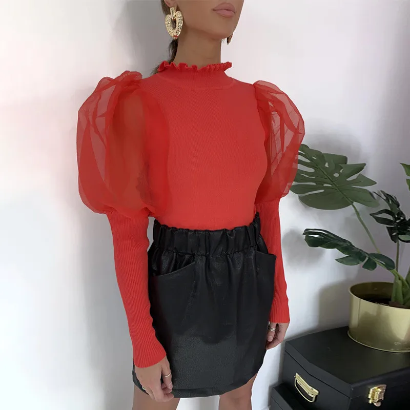 puff long sleeve shirt women10
