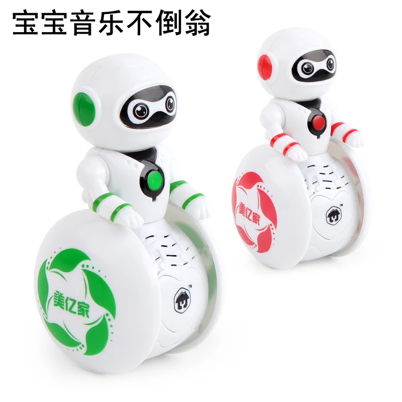 

Ze Sheng CHILDREN'S Cartoon Multi-functional Sensing Tumbler Smart Sound And Light Music Robot Toy