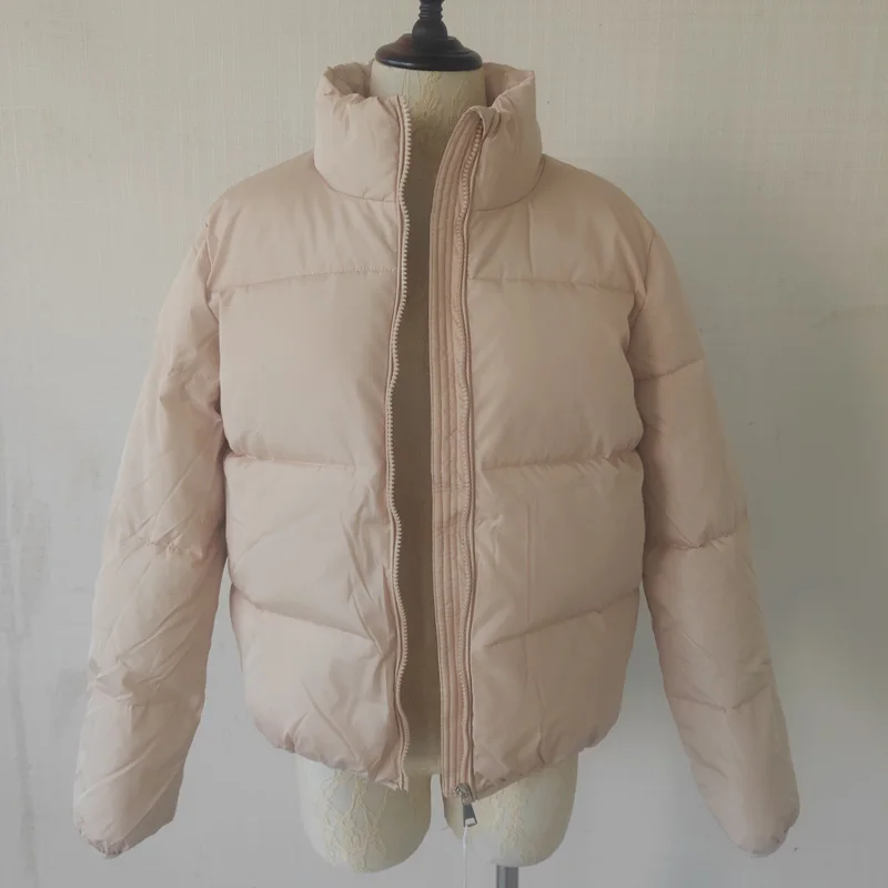 FORERUN Fashion Bubble Coat Solid Standard Collar Oversized Short Jacket Winter Autumn Female Puffer Jacket Parkas Mujer 2020 FORERUN Fashion Bubble Coat Solid Standard Collar Oversized Short Jacket Winter Autumn Female Puffer Jacket Parkas Mujer 2020