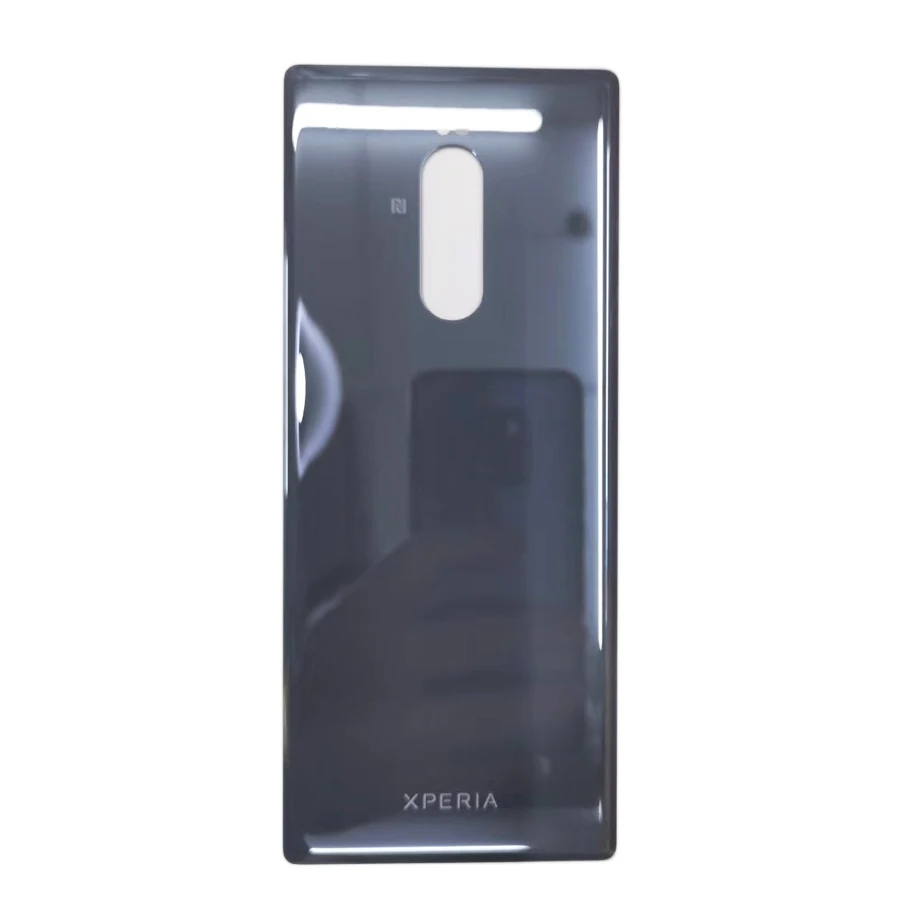 Стеклянный корпус батареи дверь задняя крышка чехол для sony Xperia 1 корпус батареи 6," для sony XZ4 крышка батареи - Цвет: Серый