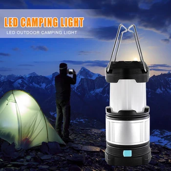 

USB Rechargeable LED Light Multi-functional Battery Powered Magnet Tail Outdoor Camping Tent Emergency Lamp Portable Lantern