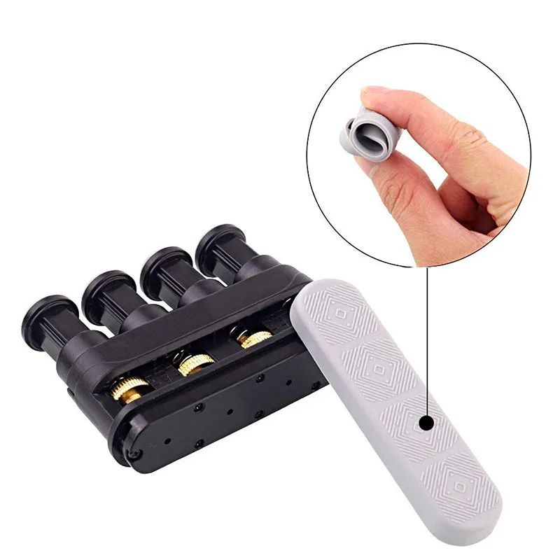 Hand Exerciser Finger Exerciser Hand Grip Strengthener Spring-Loaded Adjustable 4Lb-7Lb For Guitar Musicians Workout Equiment