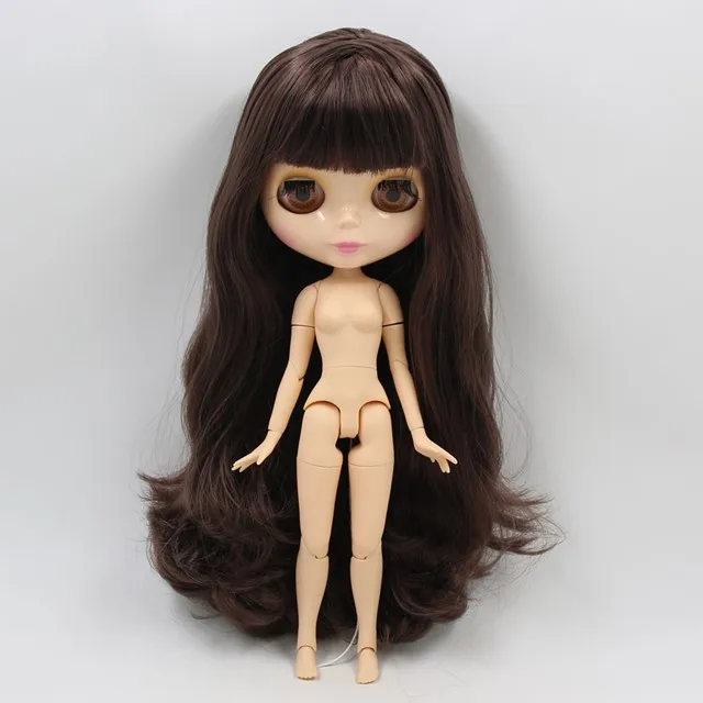 BL9509 nude ICY 1/6 Blyth Подгонянная Обнаженная кукла с натуральной кожей тела, глянцевое лицо для ребенка подарок, игрушка - Цвет: BL9509 nude