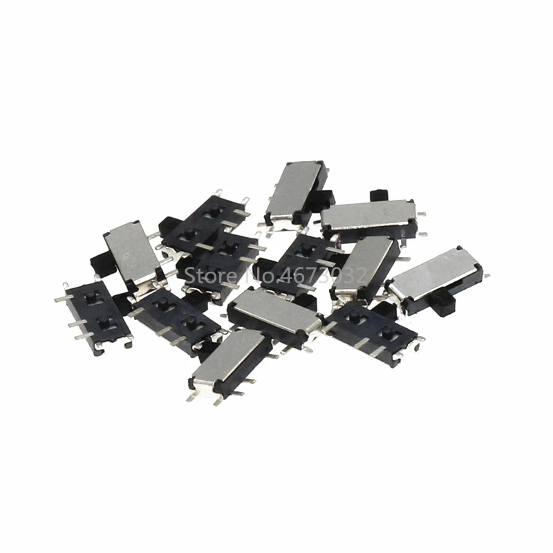 100pcs mini smd smt MSK-12C02 TOGGLE switch 7pin 1P2T on/OFF Slide Switches FOR MP3 MP4