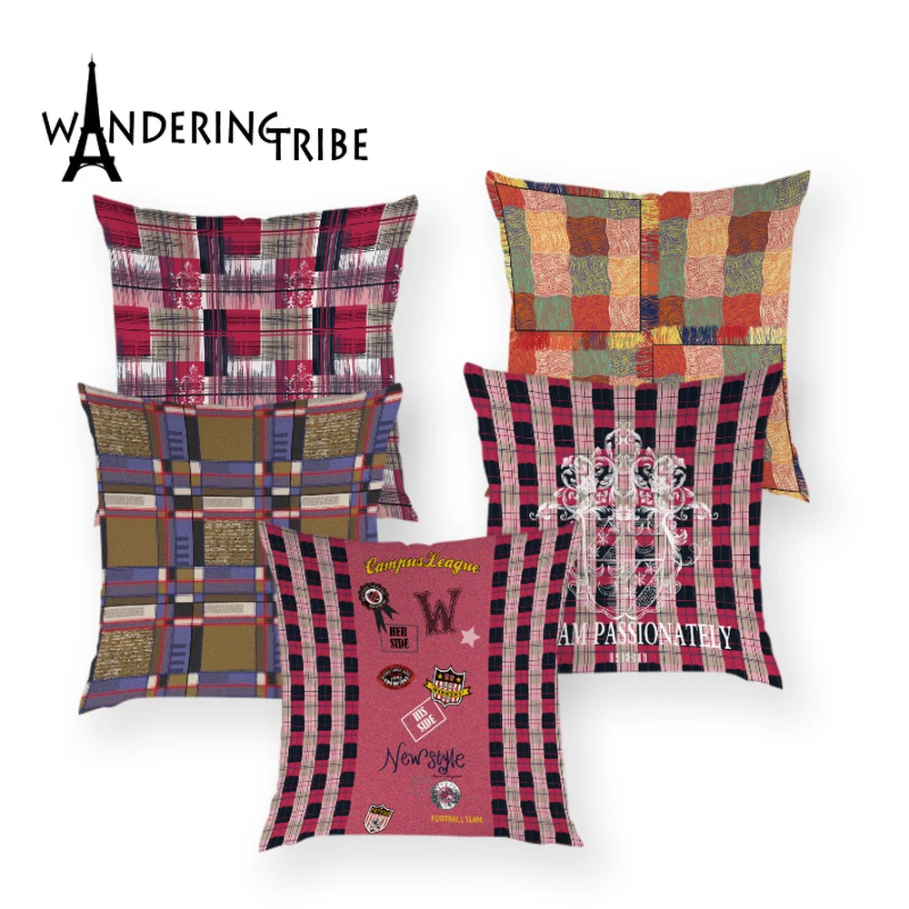 Скандинавские геометрические наволочки чехол для подушки бохо в полоску дома