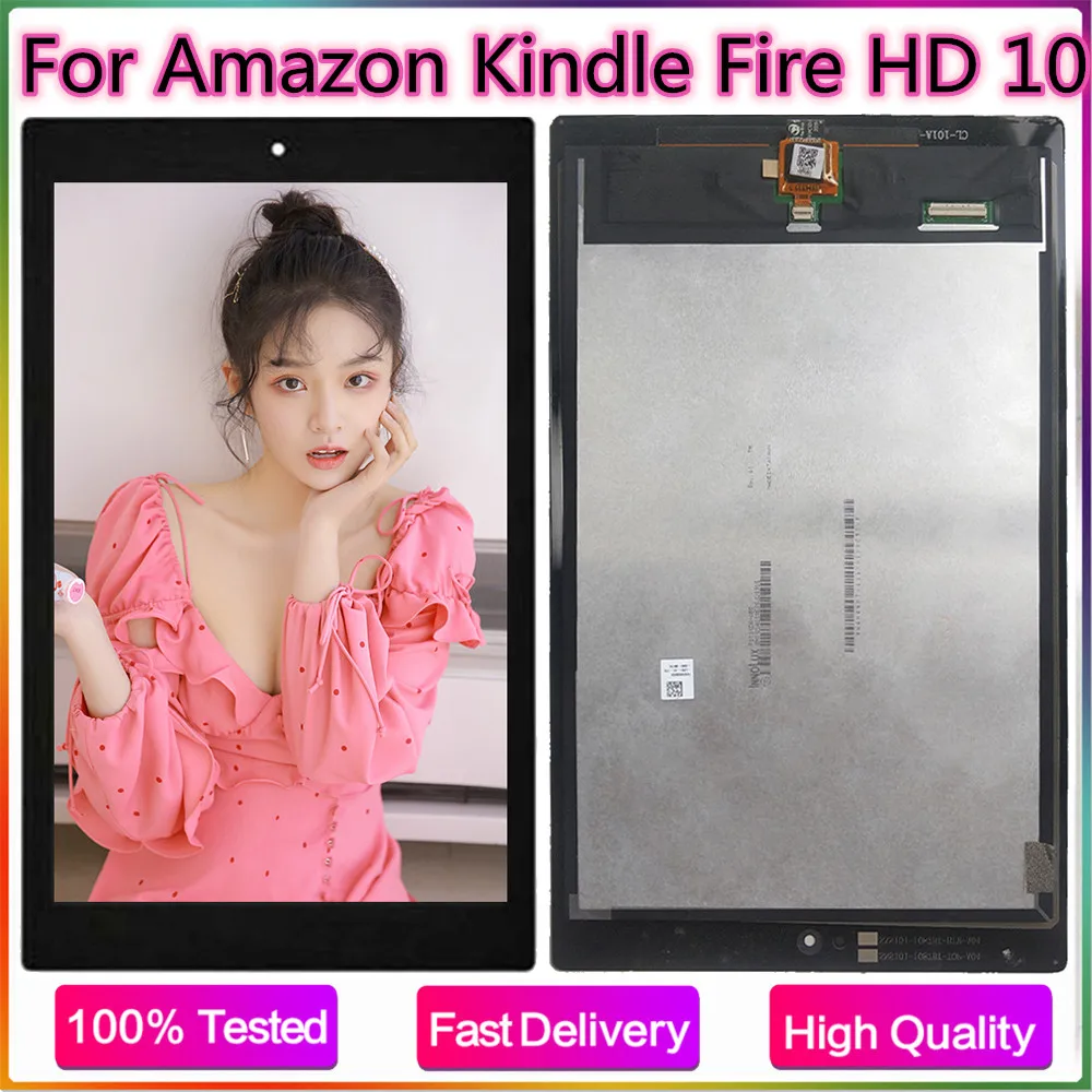 ЖК-дисплей с сенсорным экраном дигитайзер полная сборка Замена для Amazon Kindle Fire HD 10