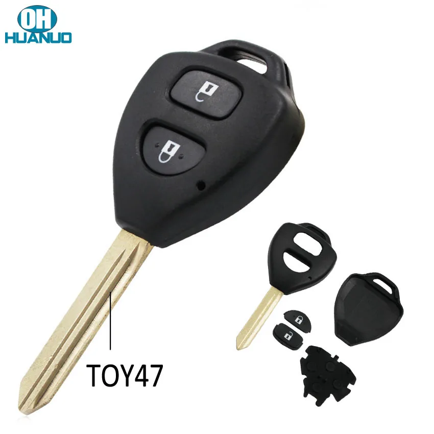 Чехол для дистанционного ключа с 2 кнопками чехол Toyota Auris Corolla Verso Yaris TOY47