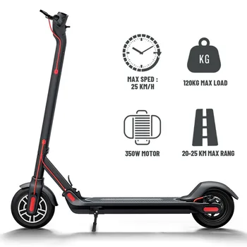 

8.5 inch 350W Electric Scooter Adult Folding Skateboard Electric &Disc Brake 25km Range APP Control with USB Port Honeycomb Tire