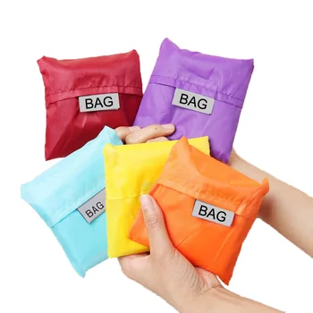 

New Fashion Waterproof Shopping Bag Portable Folding Creative Reusable Foldable Shopping Bag Eco Tote Market Grocery Bag