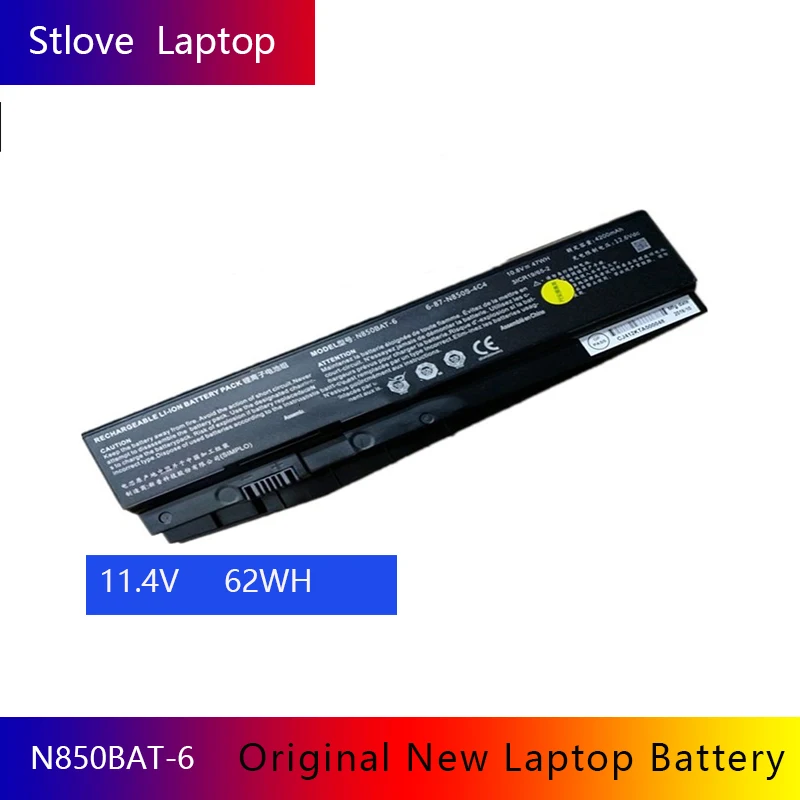 Оригинальная Аккумуляторная батарея для Clevo N850 N850HC N850HJ N870HC N870HJ1 N870HK1 N850HK1 11 1 V 62WH |