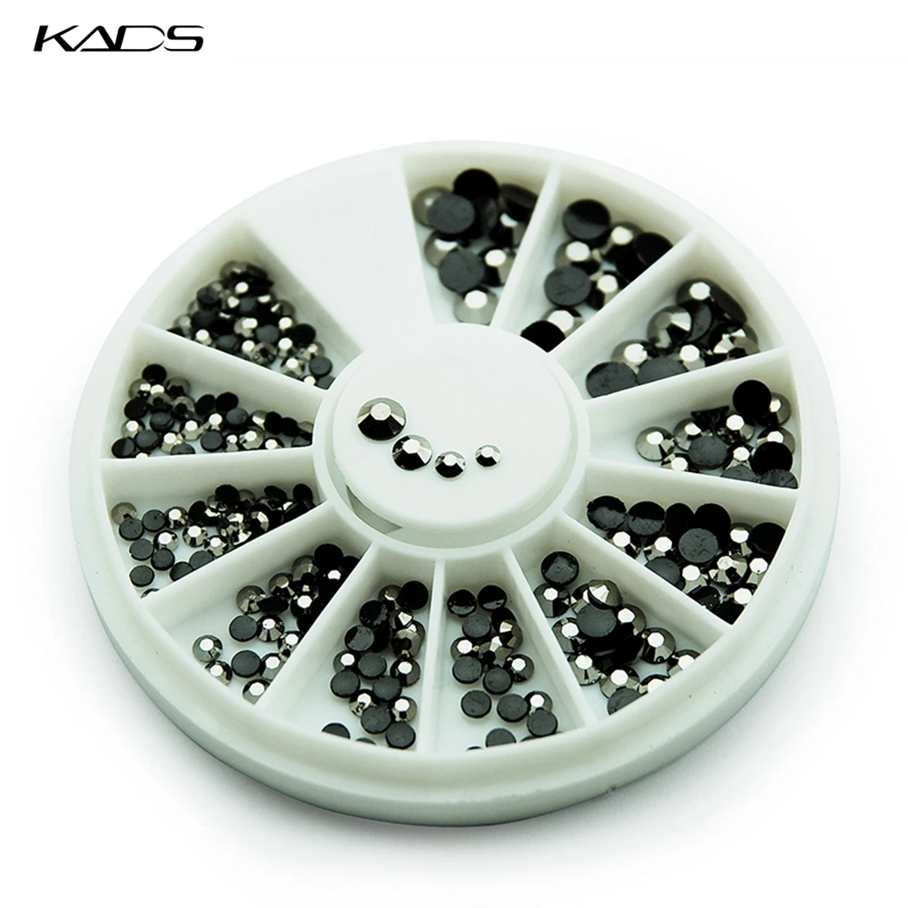 

KADS NEW 600pcs Fashion AB Color Silver Glitter Diamond Super Flash Gems 3D Rhinestone for nail accessories for nail decoration
