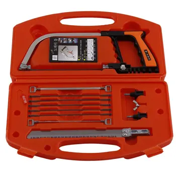 

Multifunctional Hand Tools 11 In 1 Magic Saw Kit Hand DIY Saw Cutting Metal Wood Glass Plastic Rubber Blades With Case