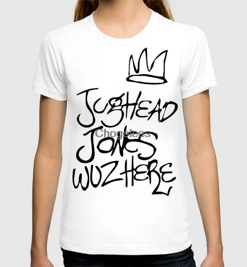 Футболка ривердэйл Jughead Jones Wuz her женские Графические футболки футболка в стиле