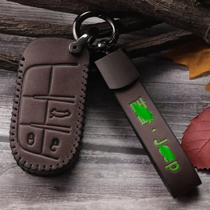 Чехол для ключей Jeep Guide, чехол для ключей Jeep Liberty Freedom Grand Commander Grand Cherokee - Название цвета: C1