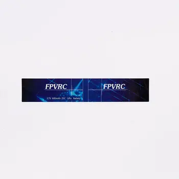 

3.7V 600mAh 26C battery label 125 * 23 blue