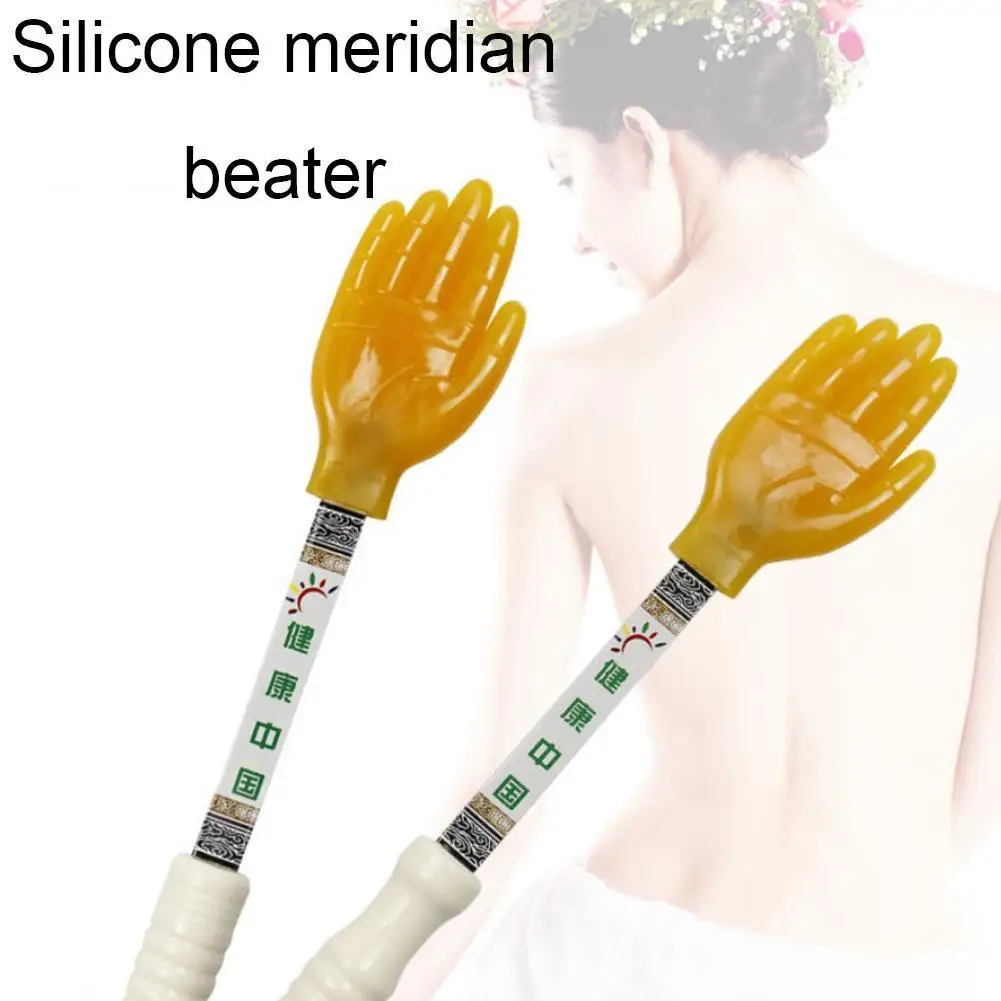 

Silicone Gua Sha Board Meridian Healthy Shoot Wooden And Waist Bead Leg Acupoint Massage Neck Pat Shoulder Board Roller V3B5