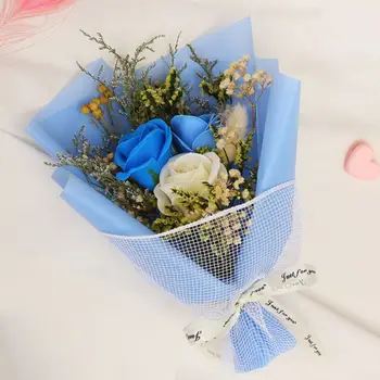 

-Valentine's Day Artificial Flowers Soap Flower Starry Gift Box Home Garden Festive Party Supplies Artificial Decorations