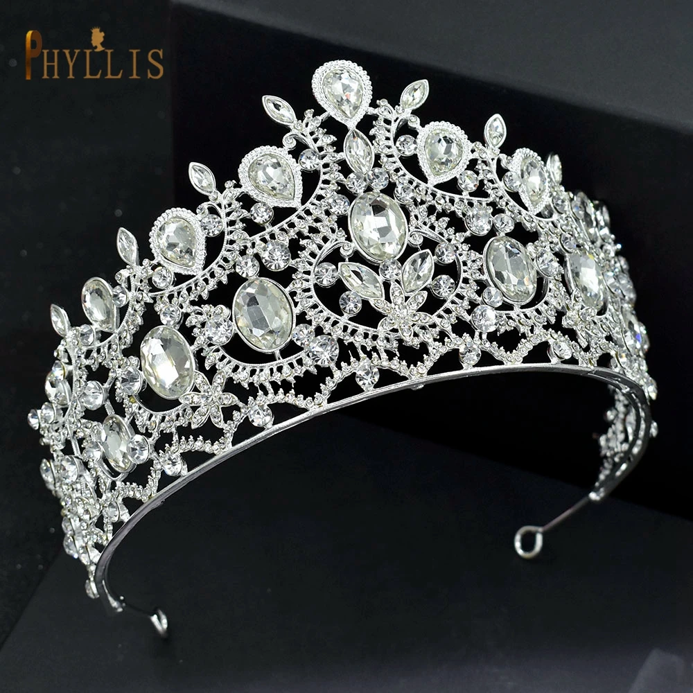 Rhinestone Wedding Hair Accessories Baroque Headpiece Crystal Bridal Tiaras and Crowns Hair Jewelry Set Pageant Diadems A44 hair accessory jewelry set jewelry accessories hair headdress bridal headwear hair band crown