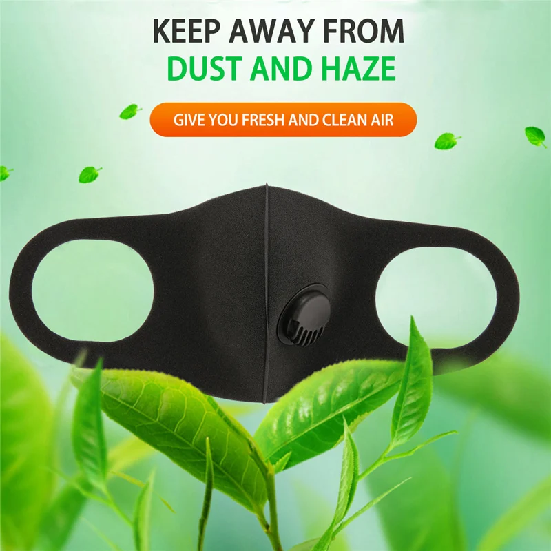 

5Pcs FFP2 Respirator Face Dust Mask Breathing Filter Valve Prevent Protective Folding Mask Respirator Reusable Mask Washable