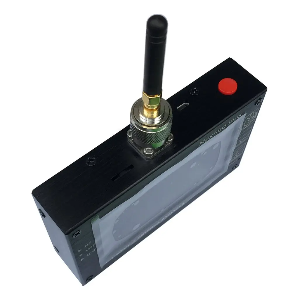 Max600 плюс HF/VHF/UHF анализатор антенны 0,1-600 МГц измеритель коэффициента стоячей воды 1,0-1999 5 V/1.5A для радио 4," TFT ЖК-дисплей Сенсорный экран