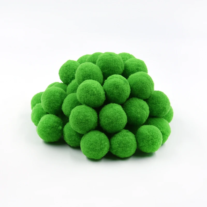 19 dark green Помпон 25 мм 180 шт/партия Пушистый Плюшевый ткань ремесло DIY мягкие мини помпоны пушистый домашний декор материалы для шиться ремесло смешанных цветов - Цвет: 19 dark green