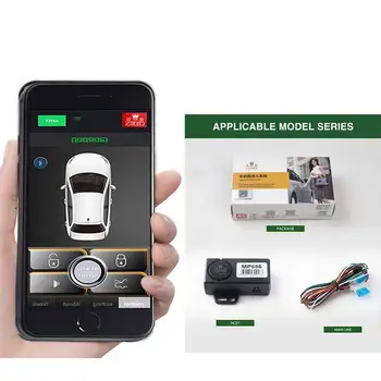 

80-100M Smart Key Lgnition Shaking Shock Sensor Car Alarm system Bluetooth Keyless Entry Automatic Trunk Opening MP686
