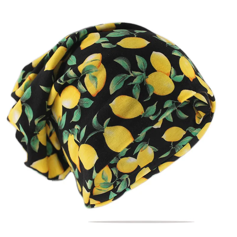 Heißer Verkauf Mode Frauen Mützen Skullies Hut Für Mädchen Doppel Verwendet Floral Hüte Schal Frühling Herbst Floral Knochen Neue Gorras verkauf – Detail 30
