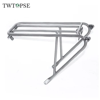 

TWTOPSE 275g Cycling Titanium Bike Standard Racks For Brompton Folding Bicycle Rack C V Disc Brake Easy Wheel Cargo Racks 112mm