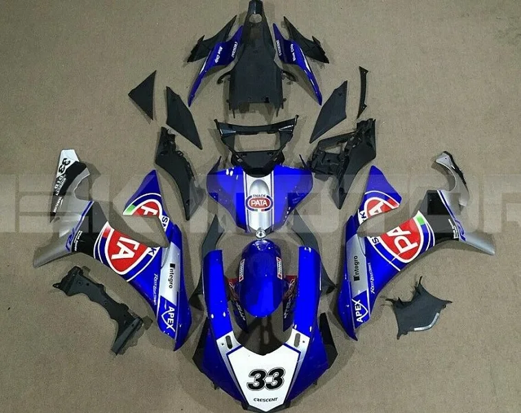 Литьевая форма) ABS полный обтекатель комплект подходит для YZF-R1 15 16 17 18 r1 пользовательский номер 33