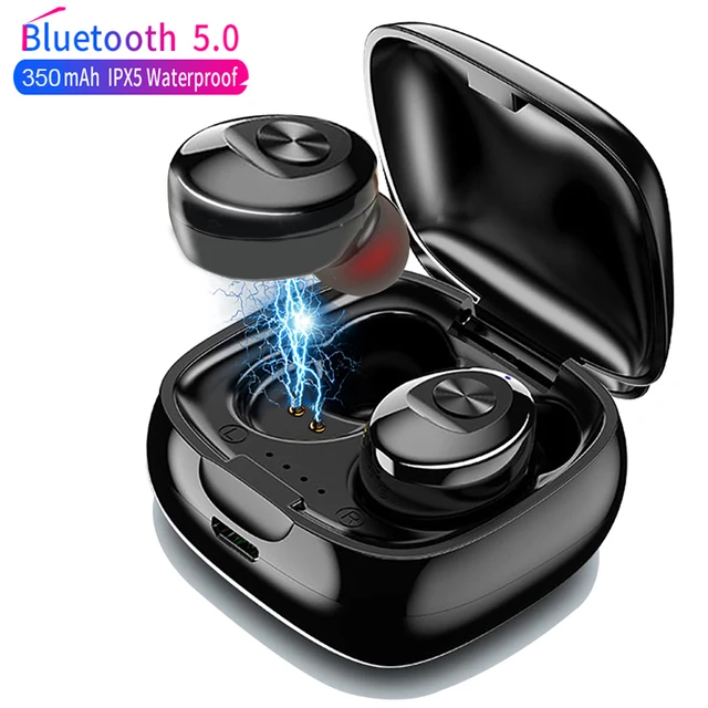 US $6.35 XG12 TWS Bluetooth 5.0 Earphone Stereo Wireless HIFI Sound Earphones Handsfree A6S Earphone For Xia