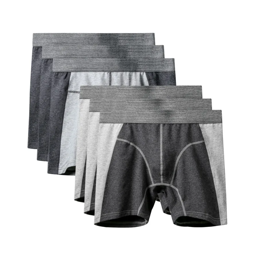 6Pcs A1101 Mix A22 6 шт/лот новые большие Боксеры Шорты хлопковое нижнее белье для мужчин длинные боксеры мужские боксеры брендовые трусы мужские трусы большого размера нижнее белье - Цвет: 6Pcs A1101 Mix A22