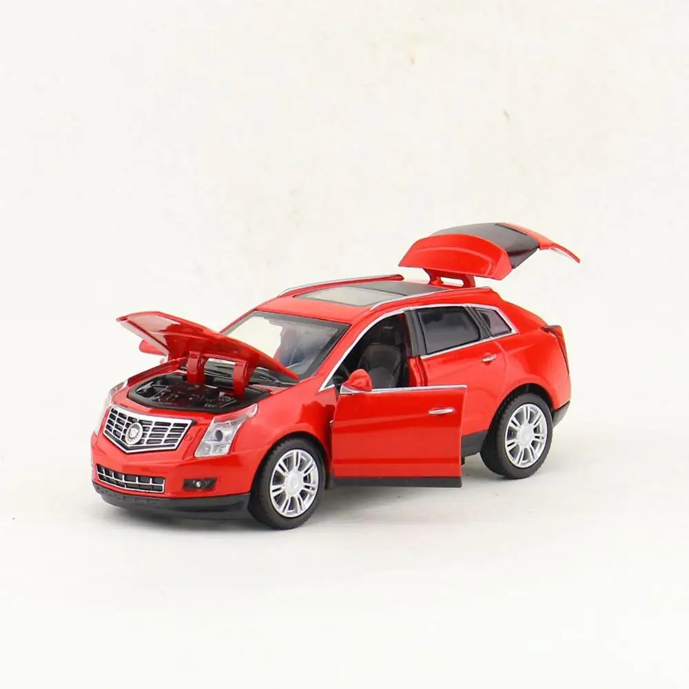 1:32 Cadillac SRX SUV игрушечный автомобиль модель сплав оттягивающий назад коллекция подарок внедорожный Акустооптический автомобиль детские игрушки