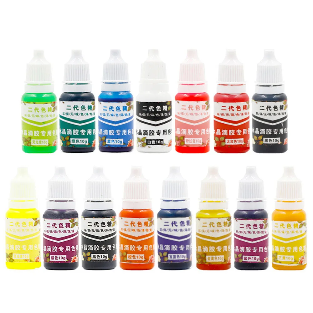 

15 Colors 10 ML Epoxy Resin Pigment UV Resin Coloring Dye Colorant Resin Pigment DIY Handmade Crafts Art Jewelry Tools Accessory