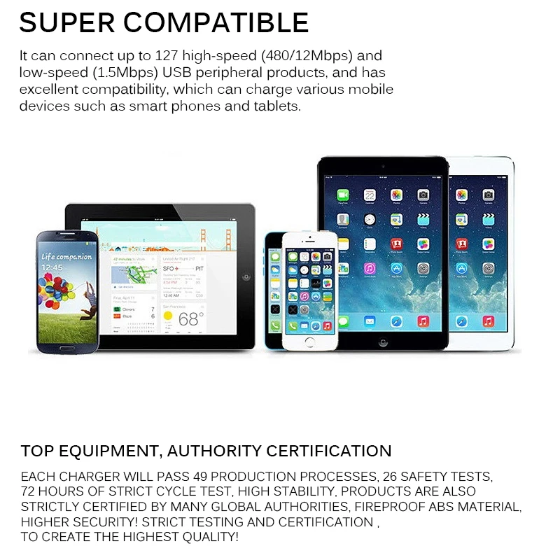 8 Usb порт мульти быстрое USB зарядное устройство для Xiaomi для Iphone 11 Pro USB телефон зарядная станция usb-хаб зарядное устройство светодиодный дисплей