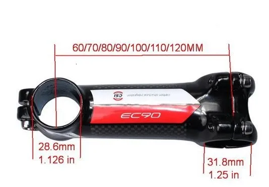 EC90 дорожный вынос руля для горного велосипеда MTB велосипед стояк руль 70 до 120 мм Аксессуары для велосипеда угол 6 17 градусов