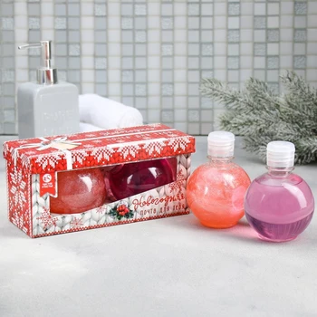 

Gift set "new year's mail for you": bath foam, shower gel