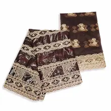 Ароматизированный Нигерия Базен brode getzner бассейна riche с бисером 7Y Африканский вышитый бисером tissu Африканский с ароматом