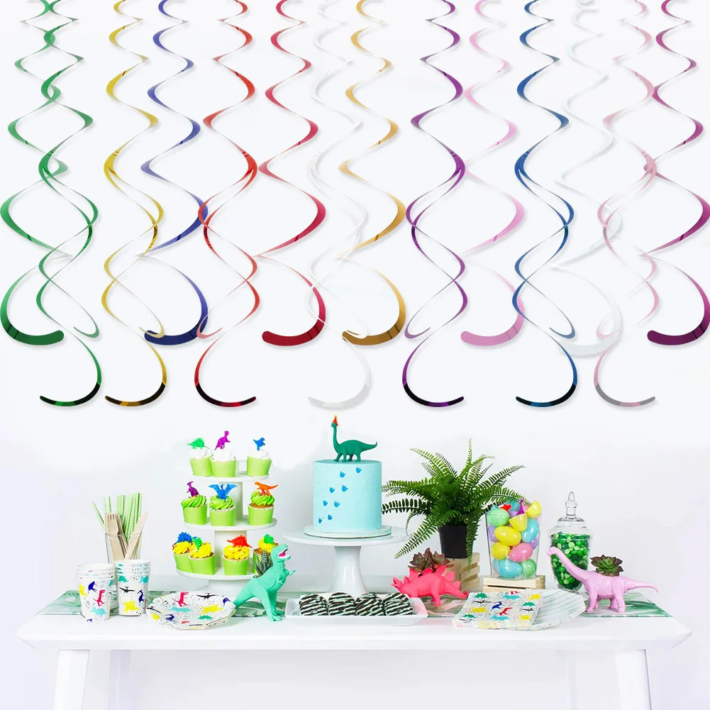 Turquoise Blue SUNBEAUTY Multi-color 10 pcs Crepe Paper Streamer for Event Party Decor Baby Shower
