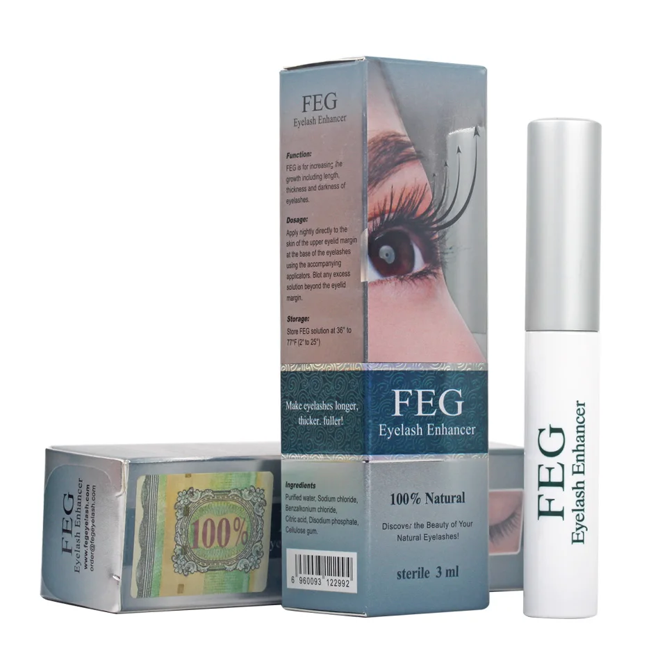 FEG Eyelash Growth Serum100% Original Eyelash Treatment Serum Natural Medicine Eyelash Growth Enhancer Lengthening Longer makeup