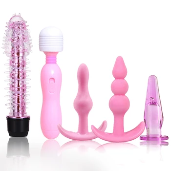 Anal Vibrator Butt Plug Set Magic Wand Dildos For Women Clitoris Stimulator Sex Toys For Men Prostate Massager Erotic Sex Tools 4